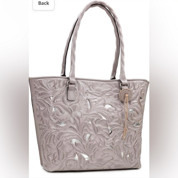 PATRICIA NASH ADELINE TOTE HANDBAG TOOLED LEATHER - Picture 15 of 16